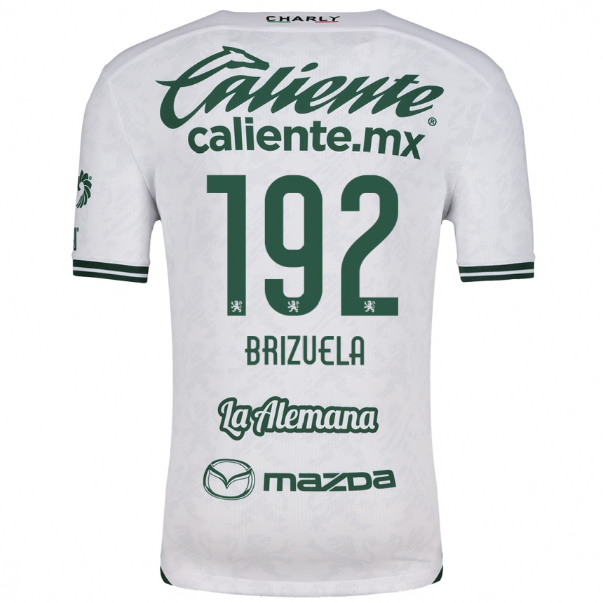 Niño Fútbol Camiseta Juan Brizuela #192 Blanco Verde 2ª Equipación 2024/25 Argentina