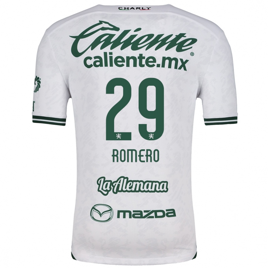 Niño Fútbol Camiseta Lucas Romero #29 Blanco Verde 2ª Equipación 2024/25 Argentina