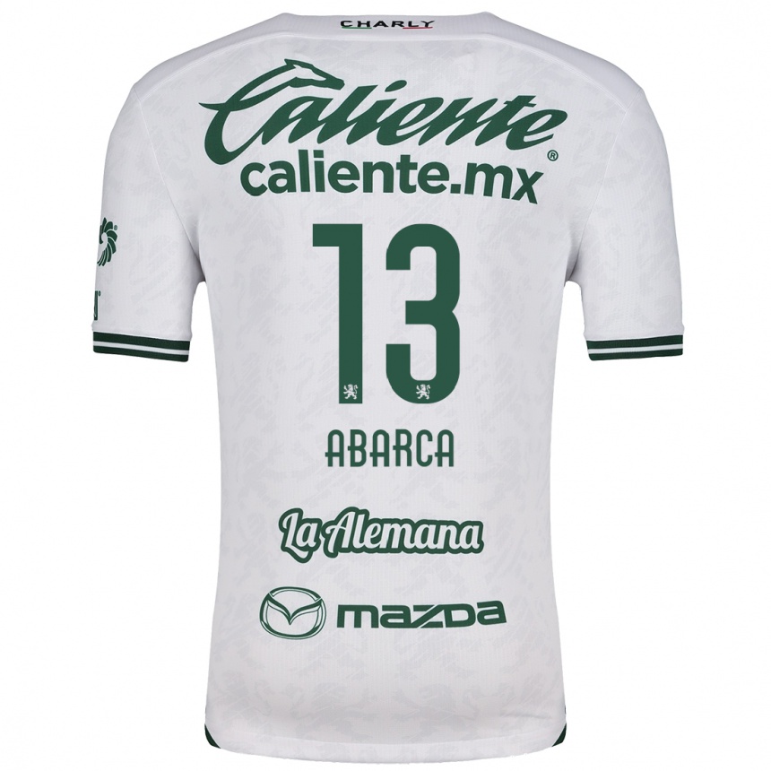 Niño Fútbol Camiseta Vidalia Abarca #13 Blanco Verde 2ª Equipación 2024/25 Argentina