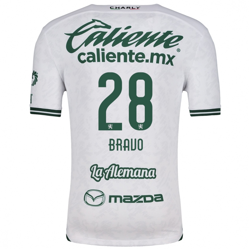 Niño Fútbol Camiseta Ruth Bravo #28 Blanco Verde 2ª Equipación 2024/25 Argentina