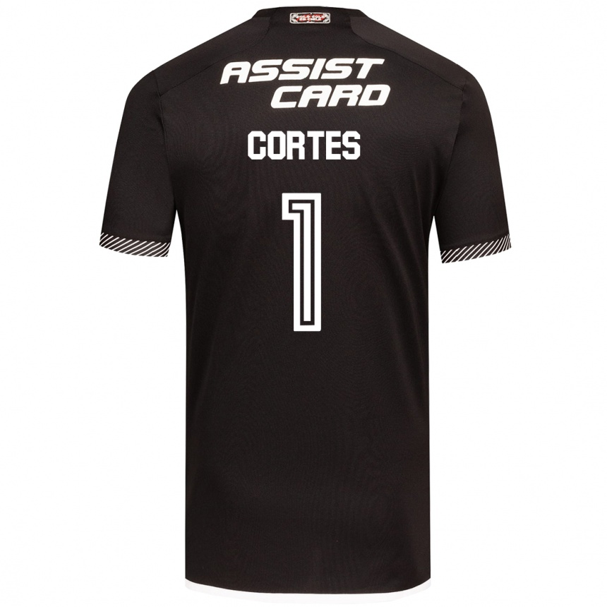 Niño Fútbol Camiseta Brayan Cortés #1 Blanco Negro 2ª Equipación 2024/25 Argentina