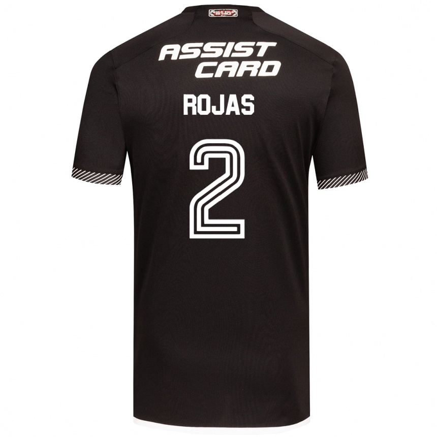 Niño Fútbol Camiseta Jeyson Rojas #2 Blanco Negro 2ª Equipación 2024/25 Argentina