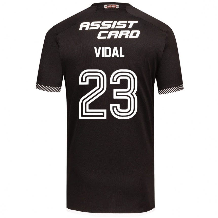 Niño Fútbol Camiseta Arturo Vidal #23 Blanco Negro 2ª Equipación 2024/25 Argentina