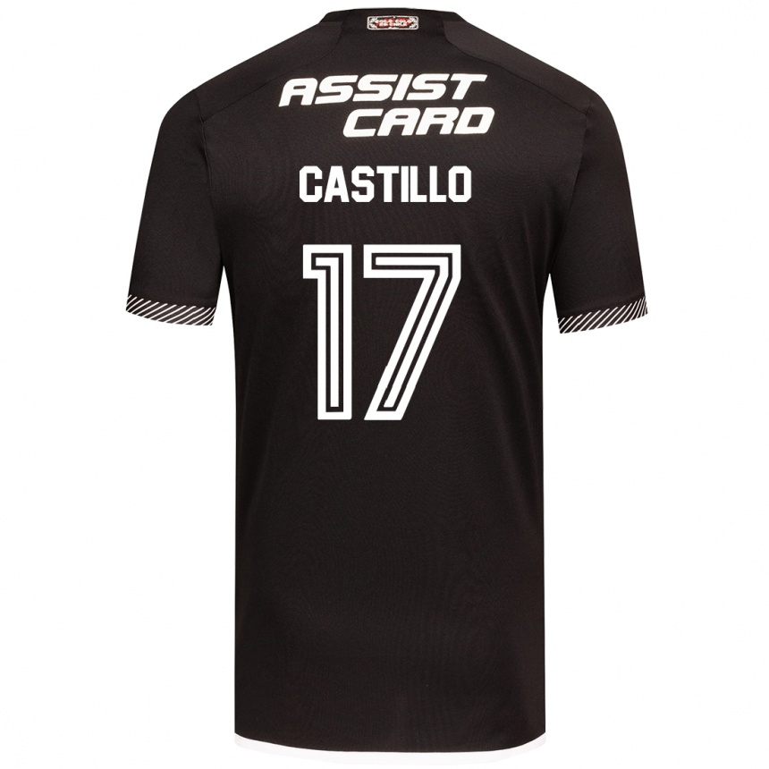 Niño Fútbol Camiseta Fabián Castillo #17 Blanco Negro 2ª Equipación 2024/25 Argentina