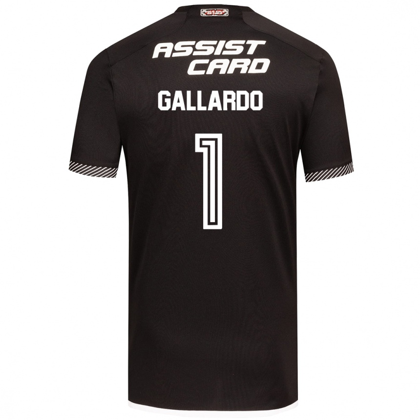 Niño Fútbol Camiseta Alexia Gallardo #1 Blanco Negro 2ª Equipación 2024/25 Argentina