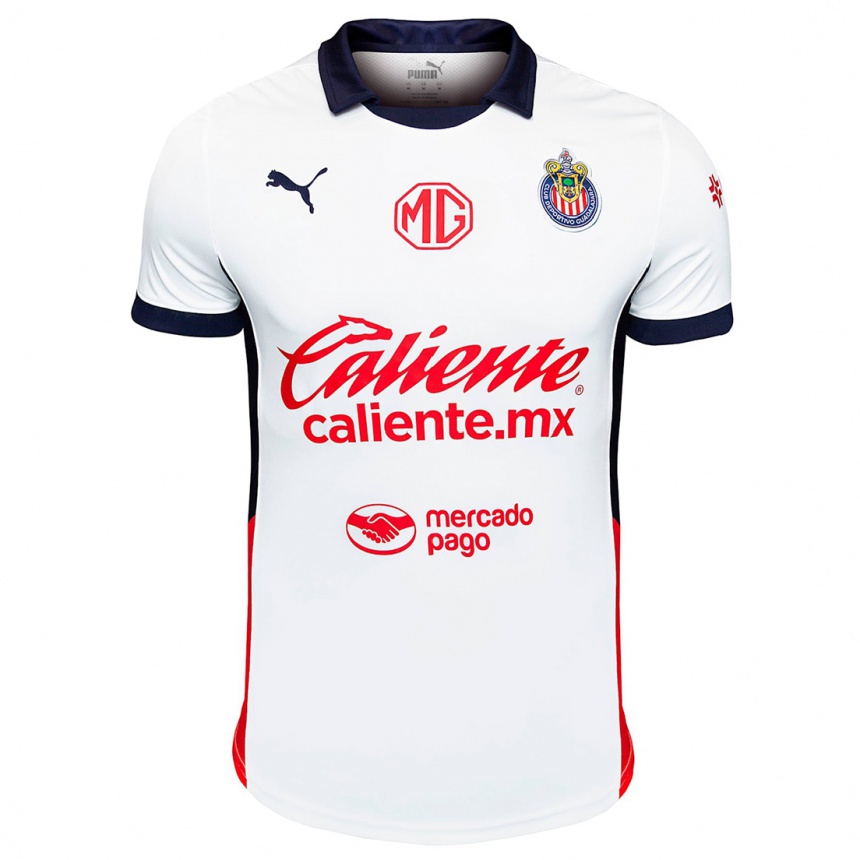 Niño Fútbol Camiseta Carlos Cisneros #24 Blanco Rojo Azul 2ª Equipación 2024/25 Argentina