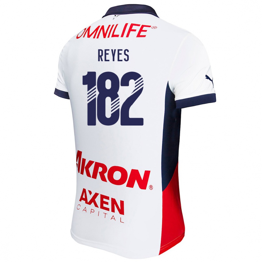 Niño Fútbol Camiseta Mauricio Reyes #182 Blanco Rojo Azul 2ª Equipación 2024/25 Argentina