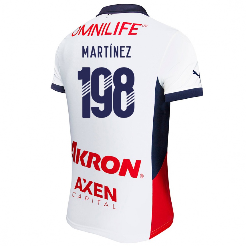 Niño Fútbol Camiseta Andrew Martínez #198 Blanco Rojo Azul 2ª Equipación 2024/25 Argentina