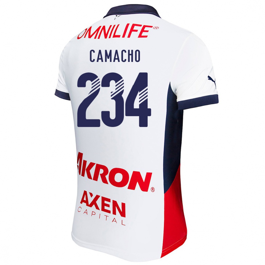 Niño Fútbol Camiseta Xandor Camacho #234 Blanco Rojo Azul 2ª Equipación 2024/25 Argentina