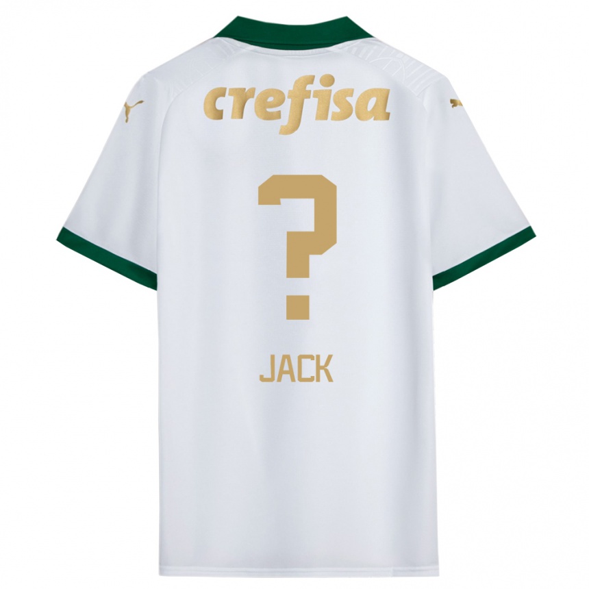 Niño Fútbol Camiseta Fellipe Jack #0 Blanco Verde 2ª Equipación 2024/25 Argentina