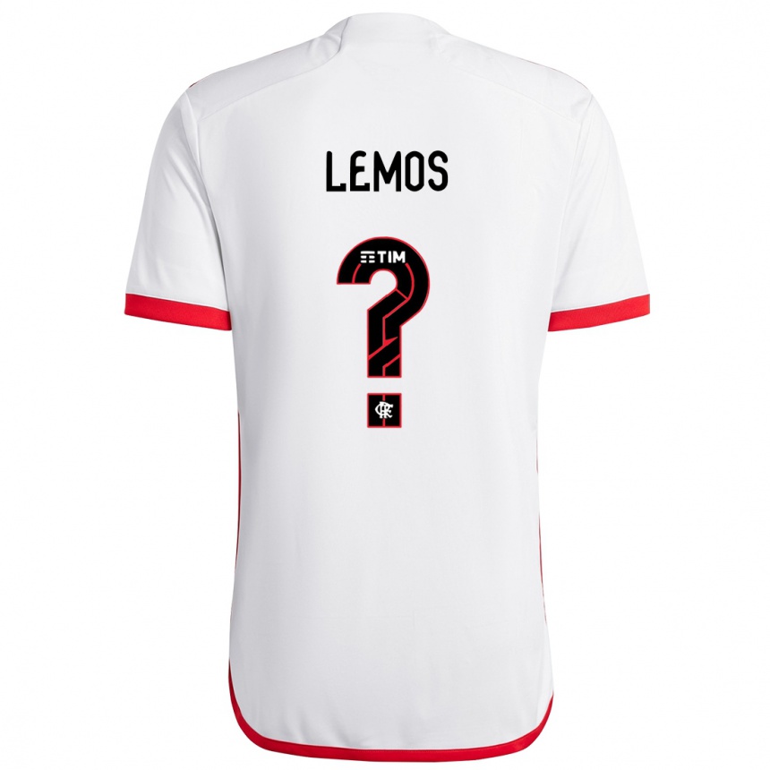 Niño Fútbol Camiseta Pedro Lemos #0 Blanco Rojo 2ª Equipación 2024/25 Argentina