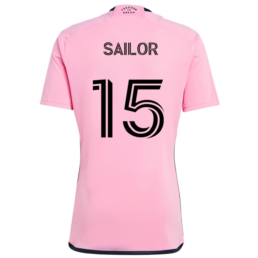 Hombre Fútbol Camiseta Ryan Sailor #15 Rosa 1ª Equipación 2024/25 Argentina