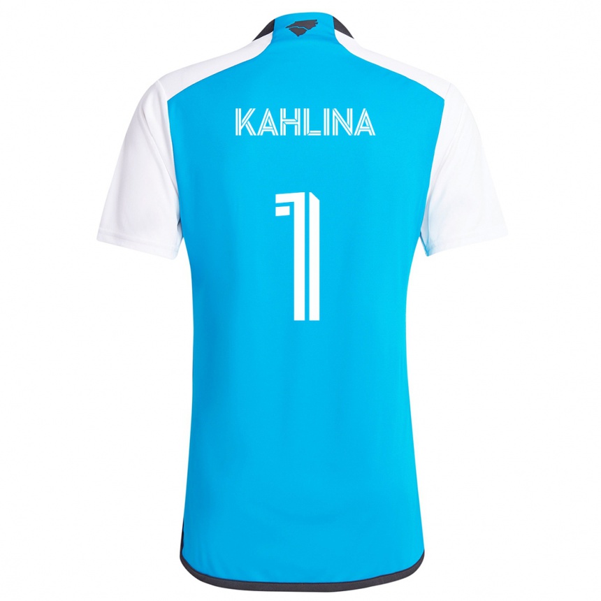 Hombre Fútbol Camiseta Kristijan Kahlina #1 Azul Blanco 1ª Equipación 2024/25 Argentina