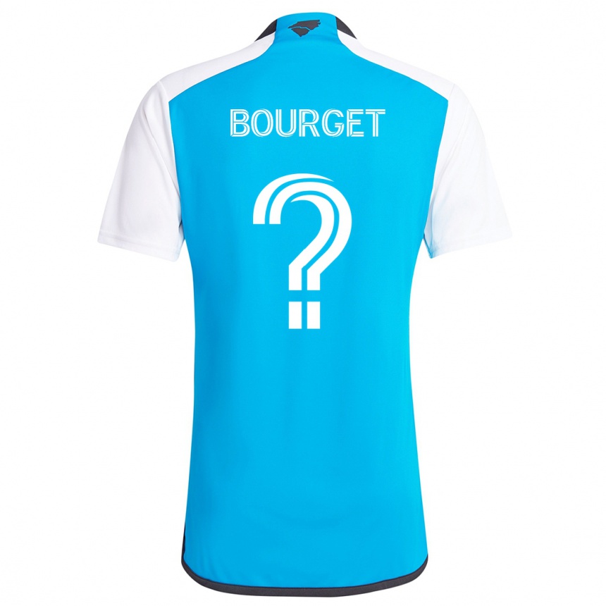 Hombre Fútbol Camiseta Sebastian Bourget #0 Azul Blanco 1ª Equipación 2024/25 Argentina