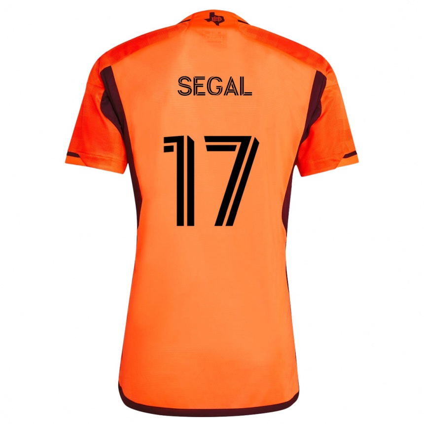 Hombre Fútbol Camiseta Gabriel Segal #17 Naranja Negro 1ª Equipación 2024/25 Argentina