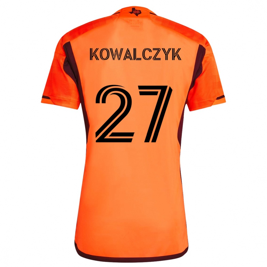 Hombre Fútbol Camiseta Sebastian Kowalczyk #27 Naranja Negro 1ª Equipación 2024/25 Argentina