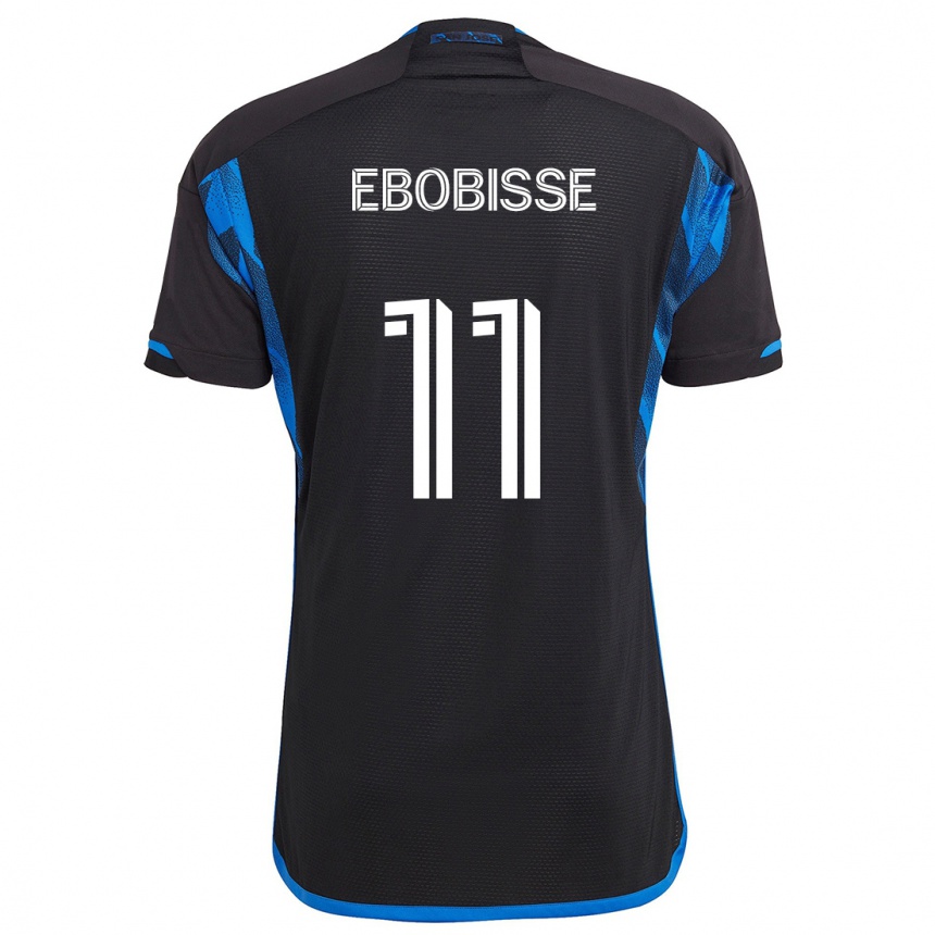 Hombre Fútbol Camiseta Jeremy Ebobisse #11 Azul Negro 1ª Equipación 2024/25 Argentina