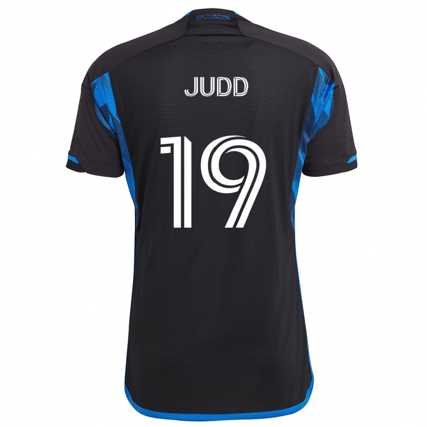 Hombre Fútbol Camiseta Preston Judd #19 Azul Negro 1ª Equipación 2024/25 Argentina