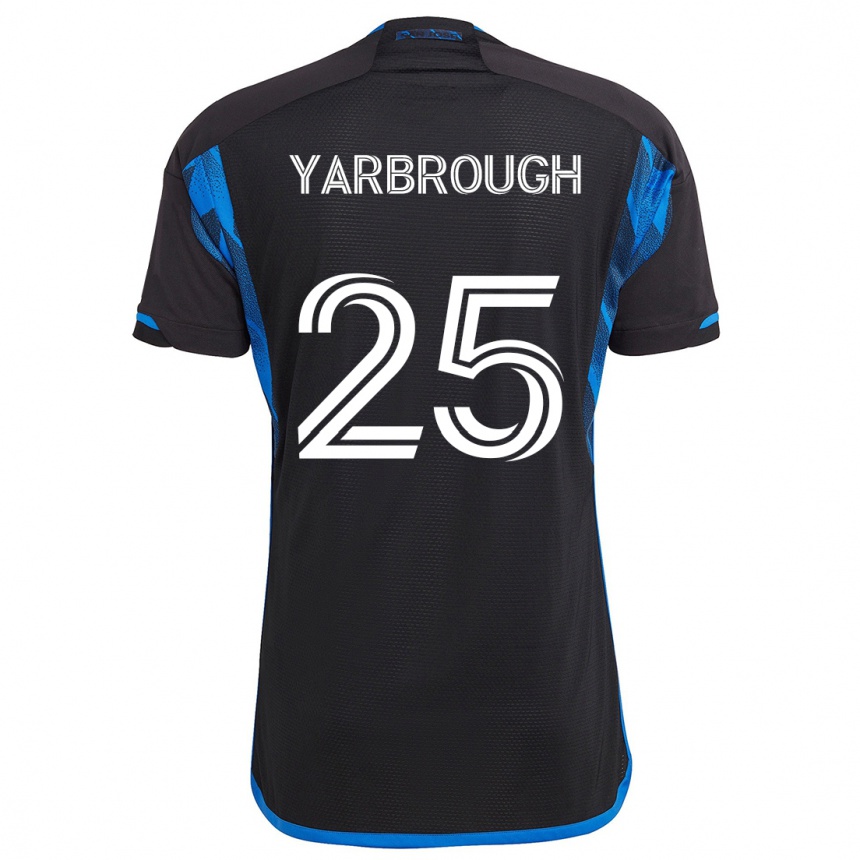 Hombre Fútbol Camiseta William Yarbrough #25 Azul Negro 1ª Equipación 2024/25 Argentina