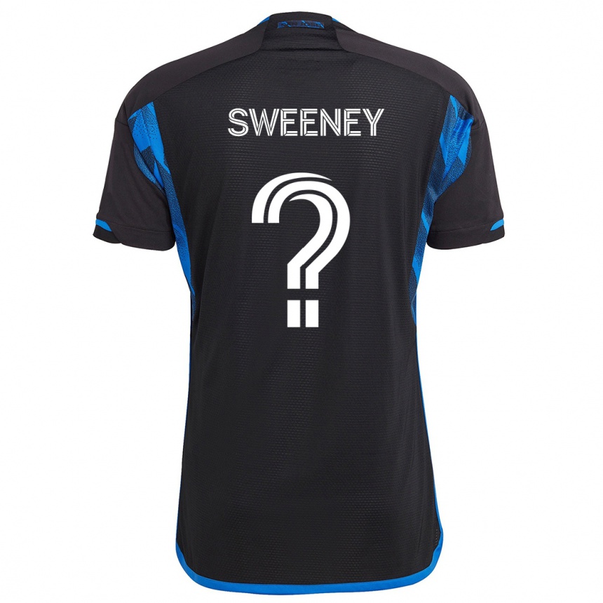 Hombre Fútbol Camiseta D Sweeney #0 Azul Negro 1ª Equipación 2024/25 Argentina