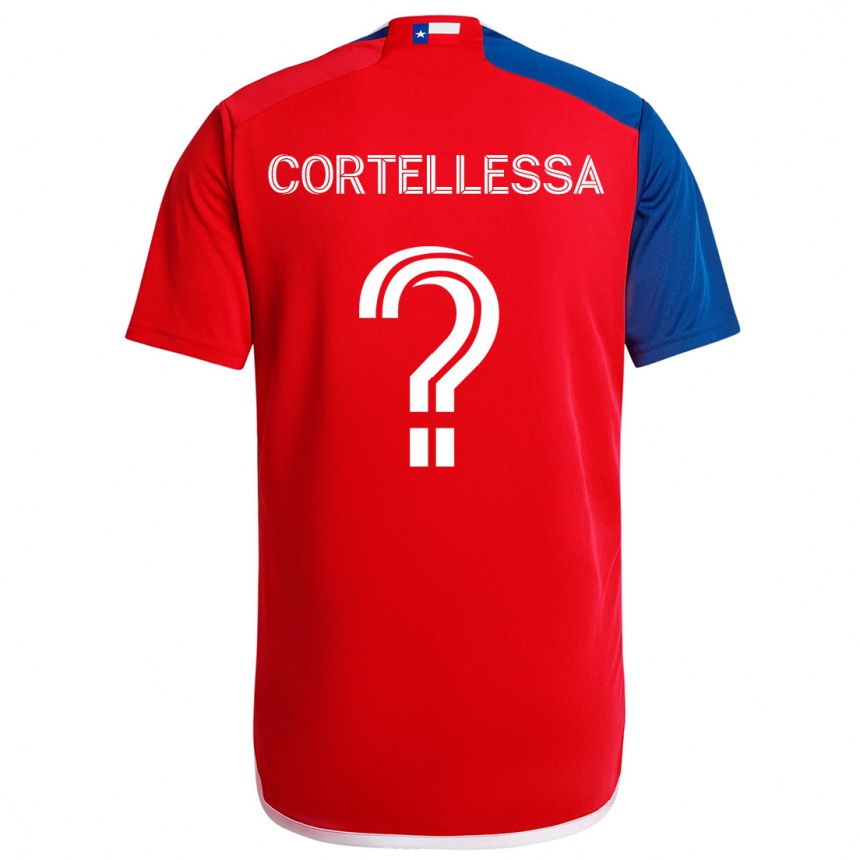 Hombre Fútbol Camiseta Michael Cortellessa #0 Azul Rojo 1ª Equipación 2024/25 Argentina