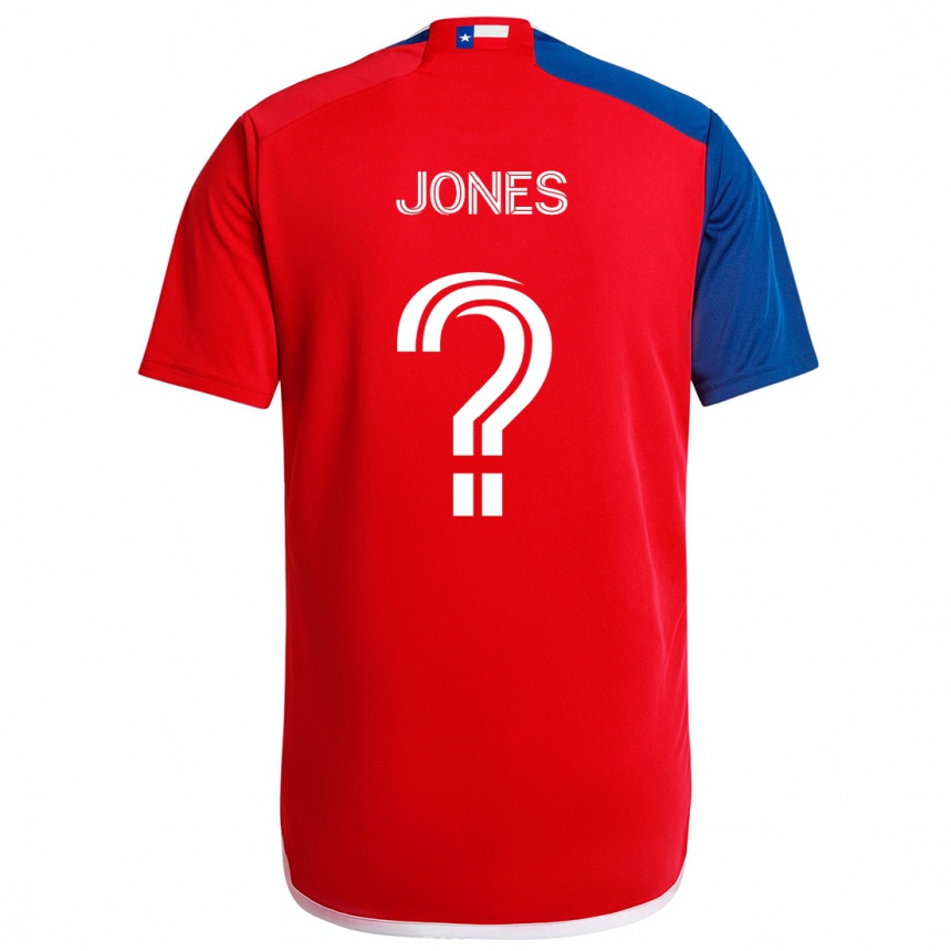 Hombre Fútbol Camiseta Jordan Jones #0 Azul Rojo 1ª Equipación 2024/25 Argentina