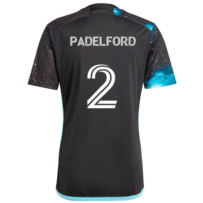 Hombre Fútbol Camiseta Devin Padelford #2 Azul Negro 1ª Equipación 2024/25 Argentina