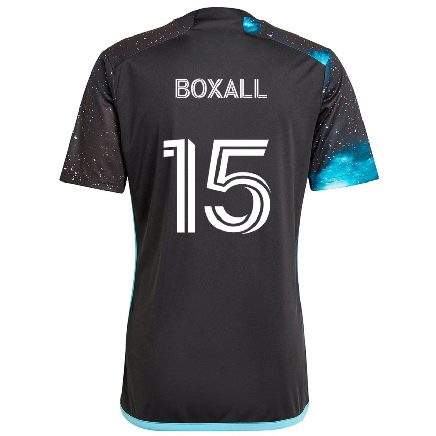 Hombre Fútbol Camiseta Michael Boxall #15 Azul Negro 1ª Equipación 2024/25 Argentina