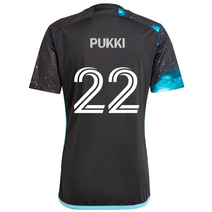 Hombre Fútbol Camiseta Teemu Pukki #22 Azul Negro 1ª Equipación 2024/25 Argentina