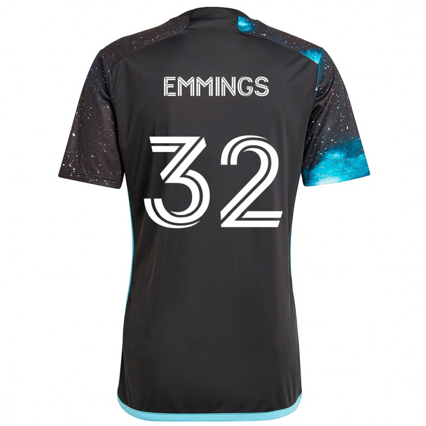 Hombre Fútbol Camiseta Fred Emmings #32 Azul Negro 1ª Equipación 2024/25 Argentina