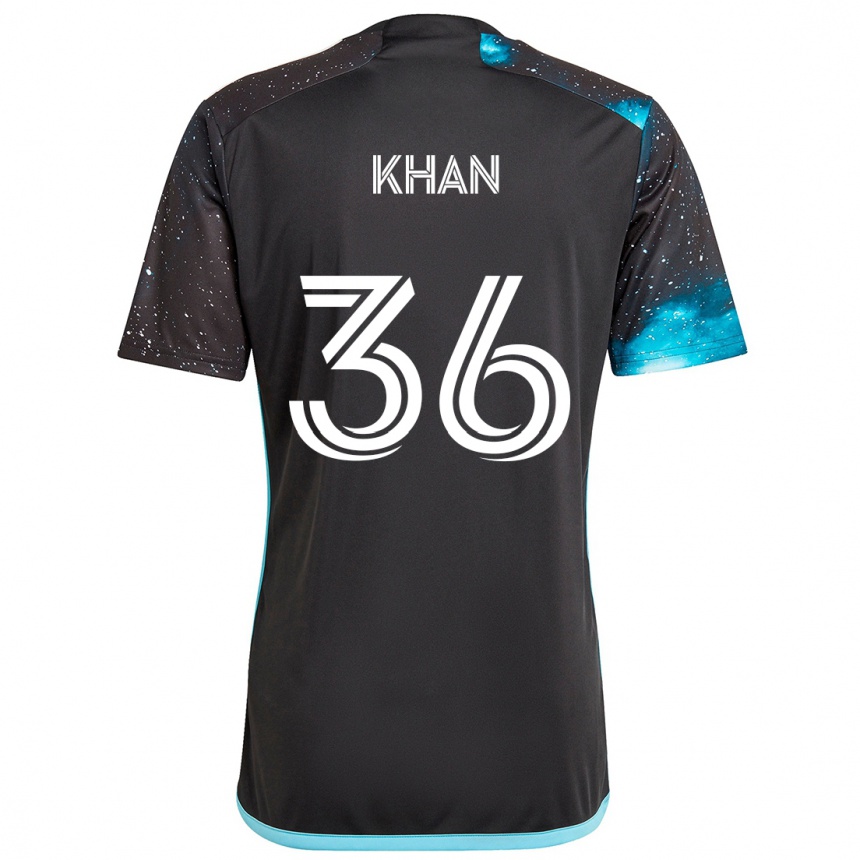 Hombre Fútbol Camiseta Molik Khan #36 Azul Negro 1ª Equipación 2024/25 Argentina