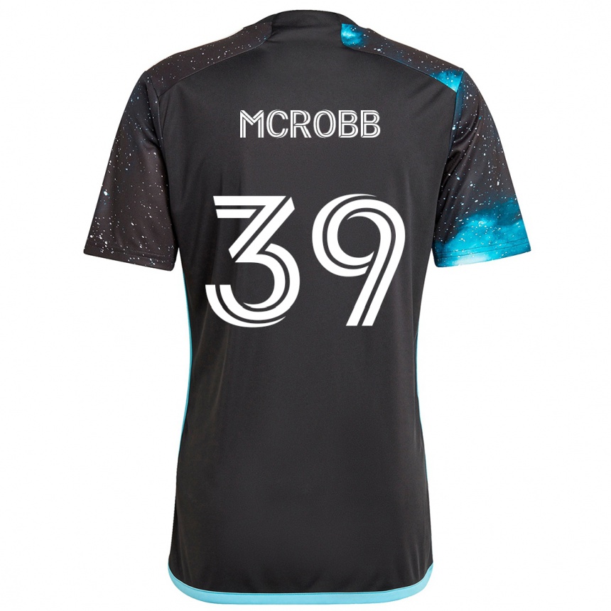 Hombre Fútbol Camiseta Finn Mcrobb #39 Azul Negro 1ª Equipación 2024/25 Argentina