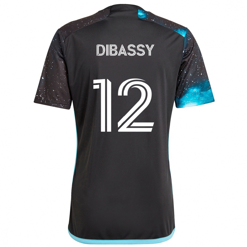 Hombre Fútbol Camiseta Bakaye Dibassy #12 Azul Negro 1ª Equipación 2024/25 Argentina