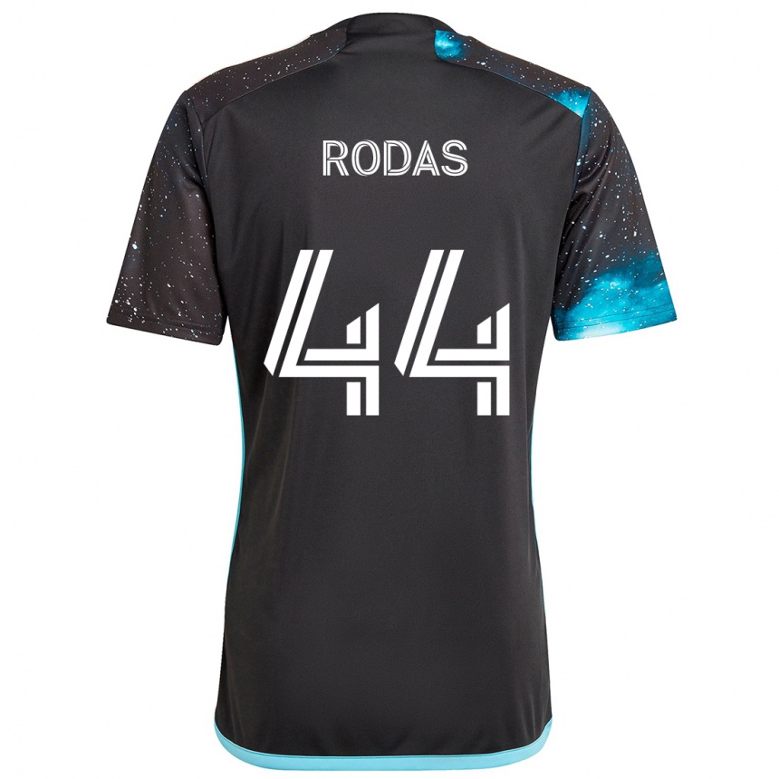 Hombre Fútbol Camiseta Geremy Rodas #44 Azul Negro 1ª Equipación 2024/25 Argentina