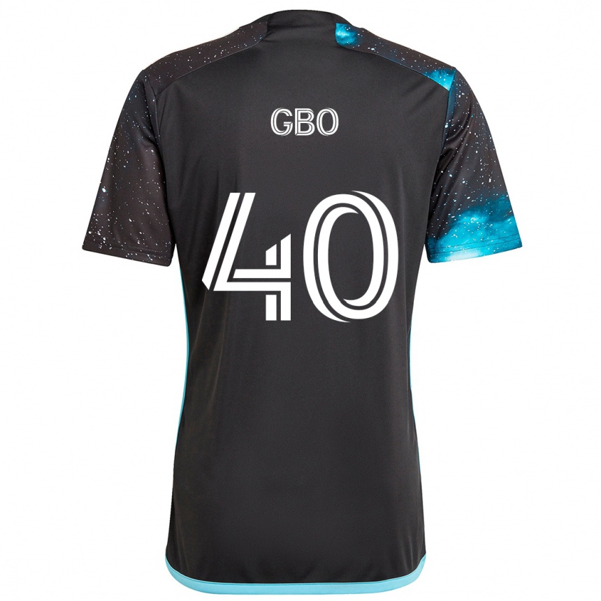 Hombre Fútbol Camiseta Cedrik Gbo #40 Azul Negro 1ª Equipación 2024/25 Argentina