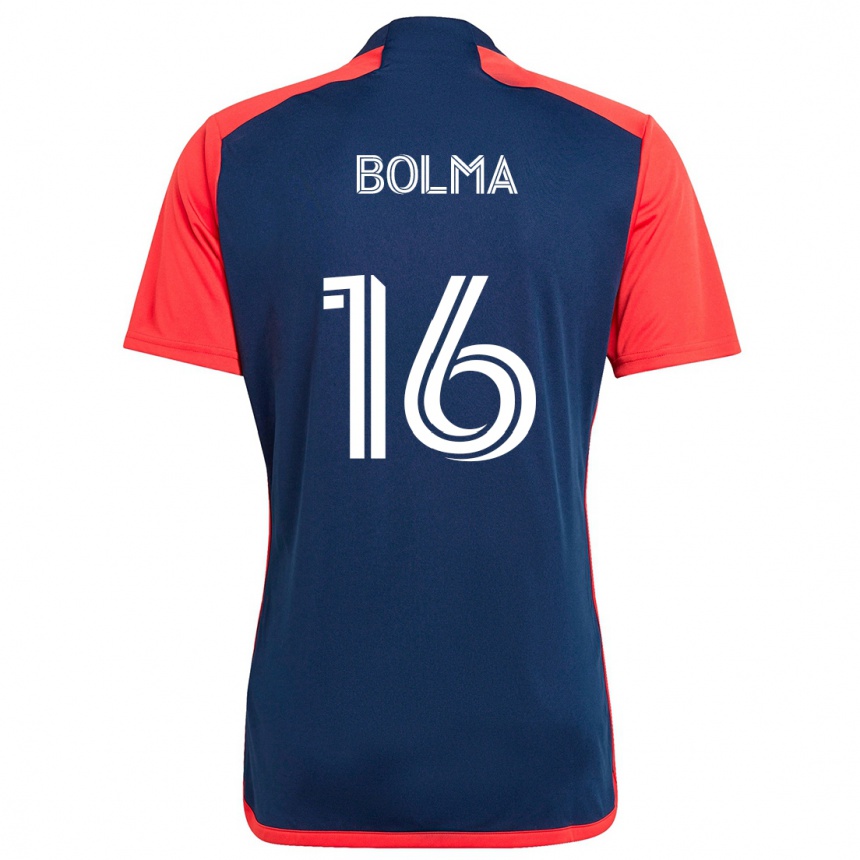 Hombre Fútbol Camiseta Josh Bolma #16 Azul Rojo 1ª Equipación 2024/25 Argentina