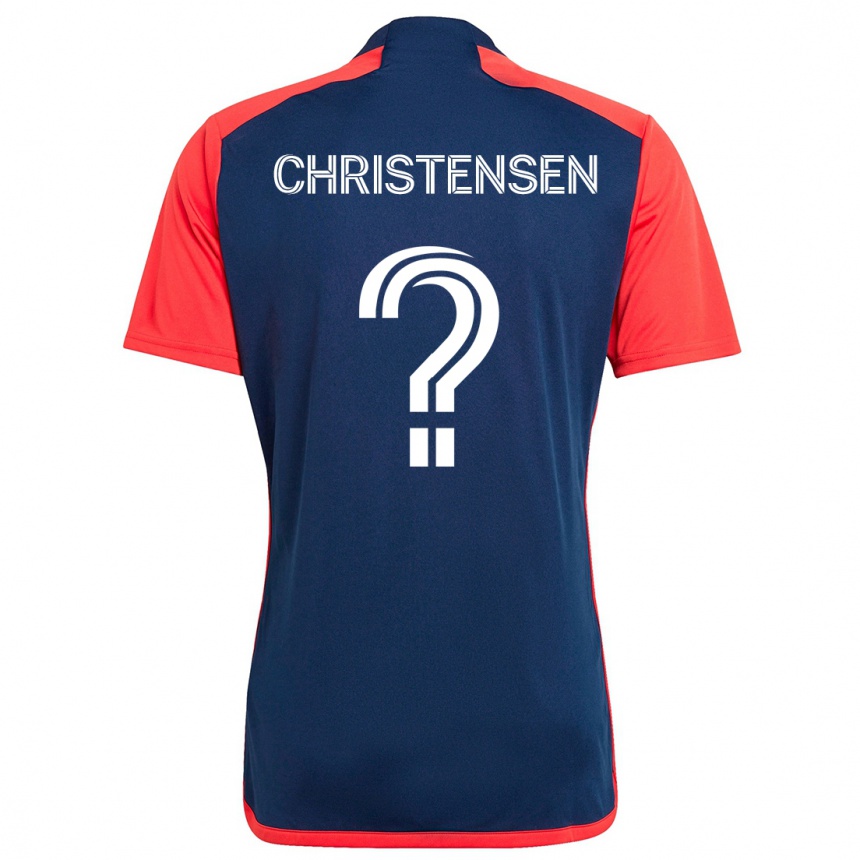 Hombre Fútbol Camiseta Kevin Christensen #0 Azul Rojo 1ª Equipación 2024/25 Argentina