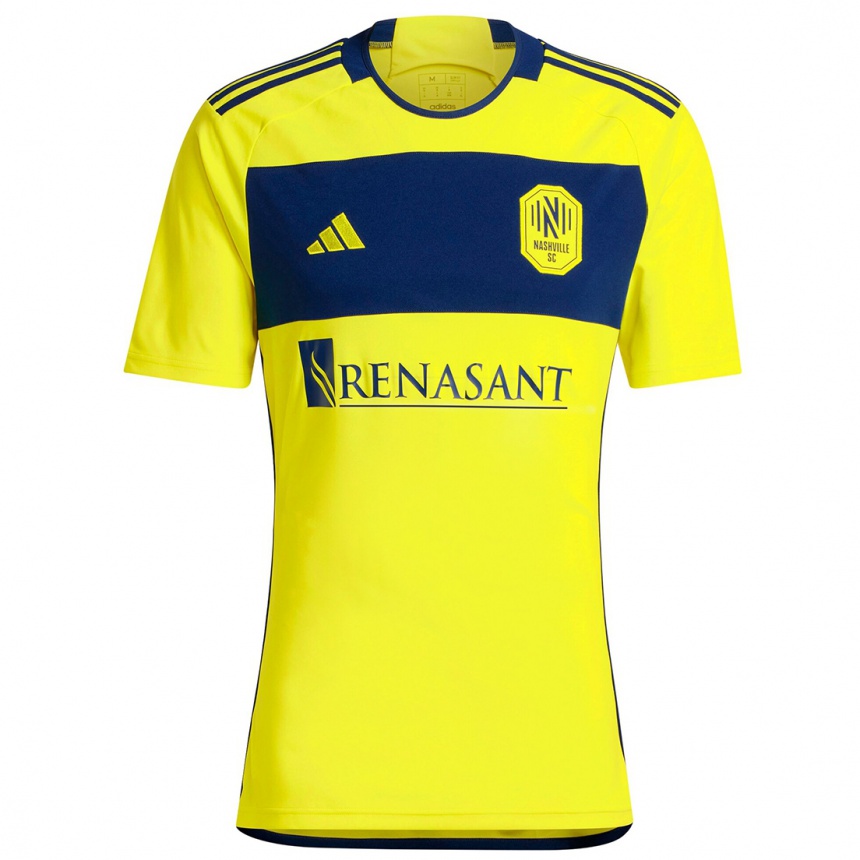 Hombre Fútbol Camiseta Su Nombre #0 Amarillo Azul 1ª Equipación 2024/25 Argentina