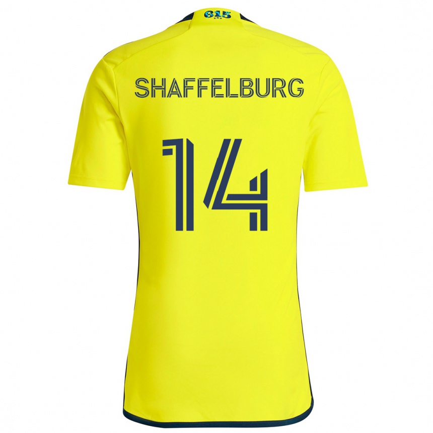 Hombre Fútbol Camiseta Jacob Shaffelburg #14 Amarillo Azul 1ª Equipación 2024/25 Argentina