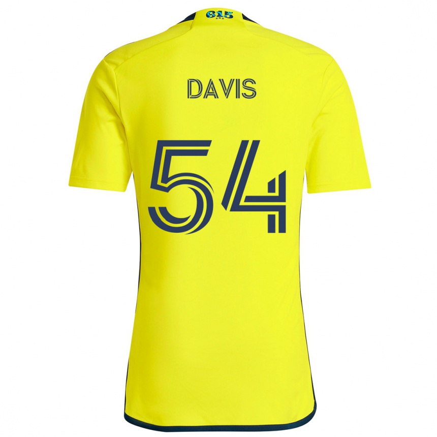 Hombre Fútbol Camiseta Sean Davis #54 Amarillo Azul 1ª Equipación 2024/25 Argentina