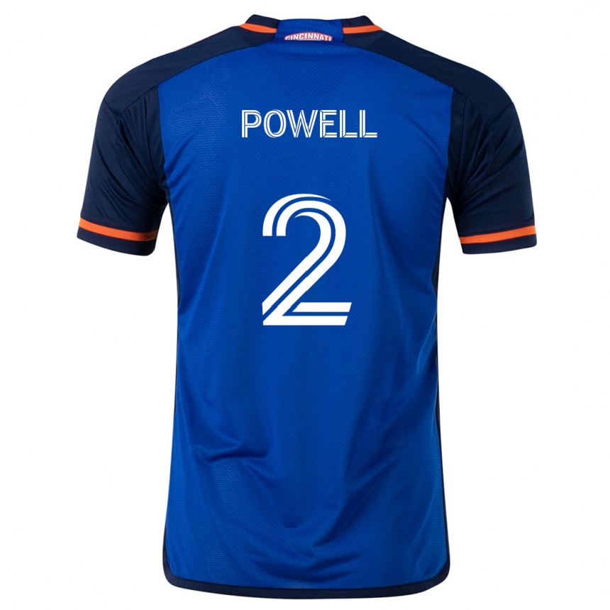 Hombre Fútbol Camiseta Alvas Powell #2 Azul Blanco 1ª Equipación 2024/25 Argentina