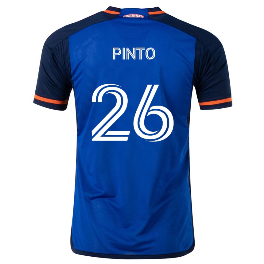 Hombre Fútbol Camiseta Malik Pinto #26 Azul Blanco 1ª Equipación 2024/25 Argentina