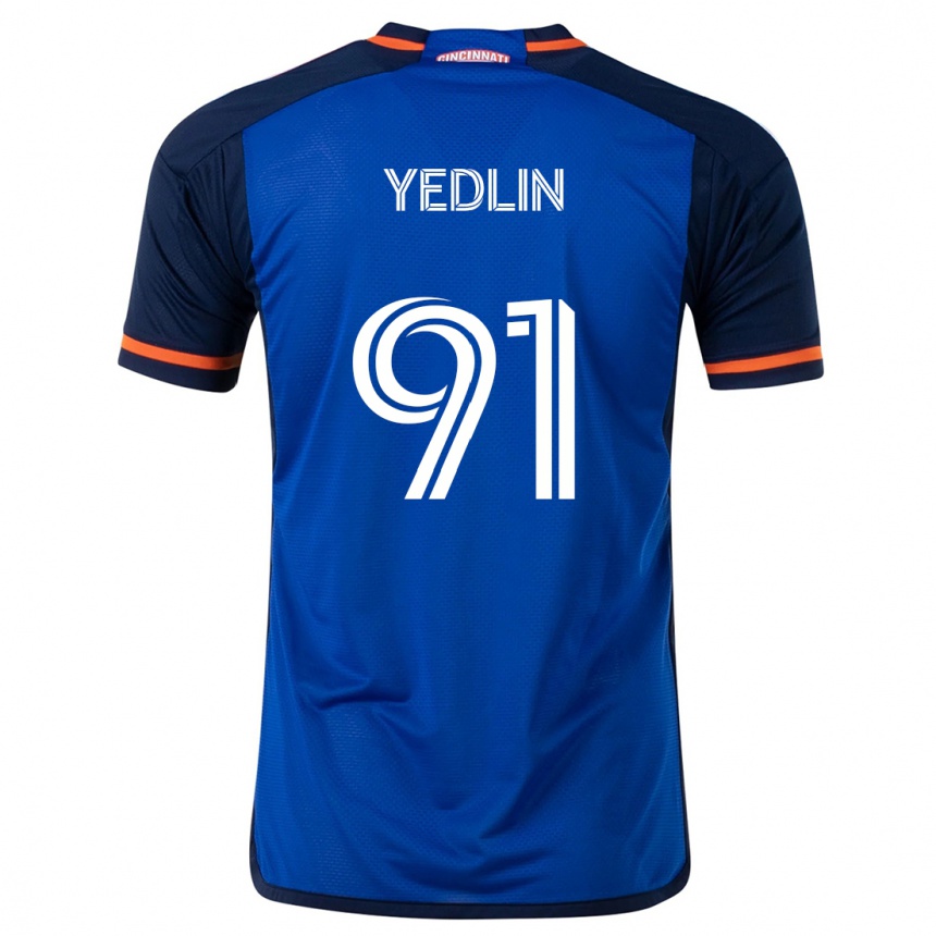 Hombre Fútbol Camiseta Deandre Yedlin #91 Azul Blanco 1ª Equipación 2024/25 Argentina