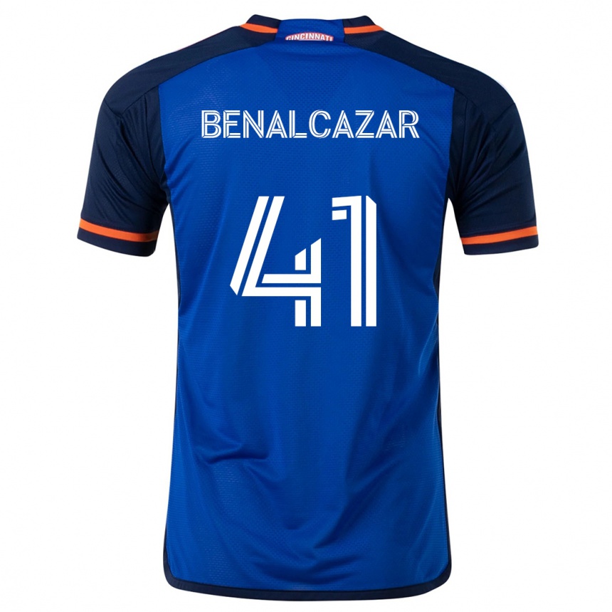 Hombre Fútbol Camiseta Nico Benalcázar #41 Azul Blanco 1ª Equipación 2024/25 Argentina