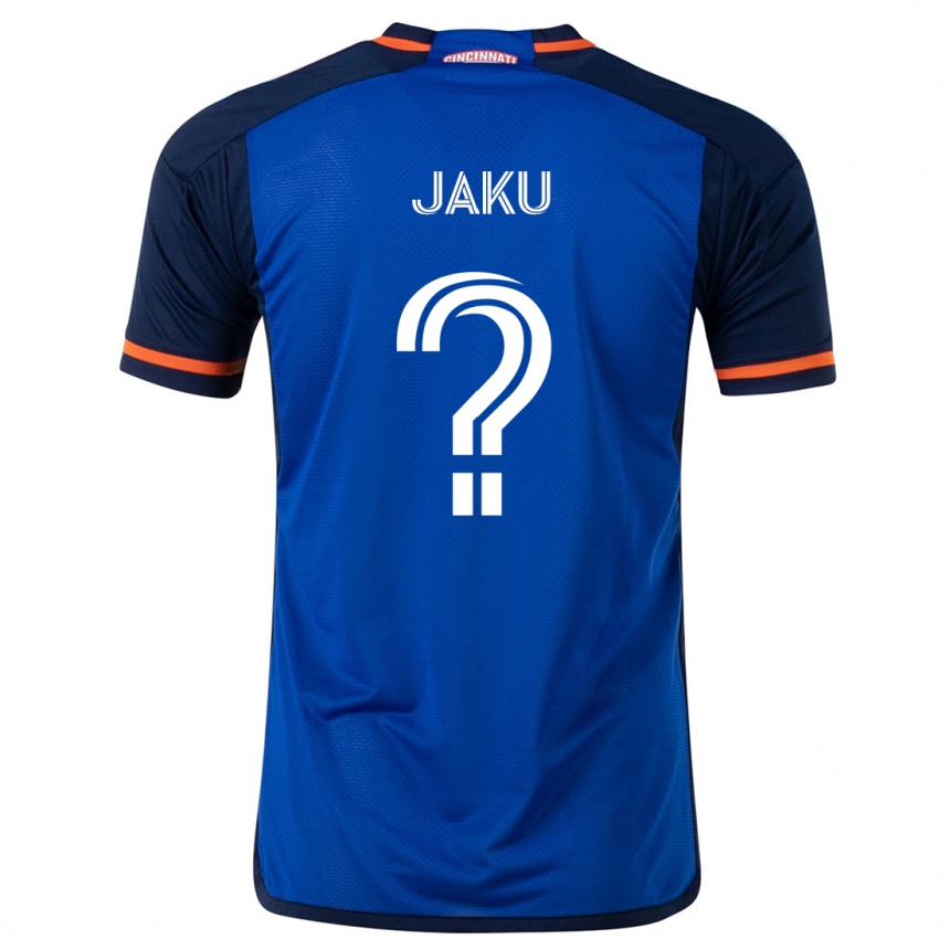 Hombre Fútbol Camiseta John Jaku #0 Azul Blanco 1ª Equipación 2024/25 Argentina