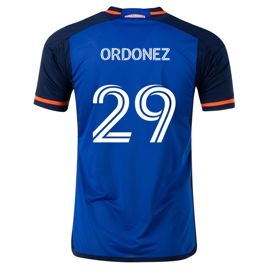 Hombre Fútbol Camiseta Arquímides Ordóñez #29 Azul Blanco 1ª Equipación 2024/25 Argentina