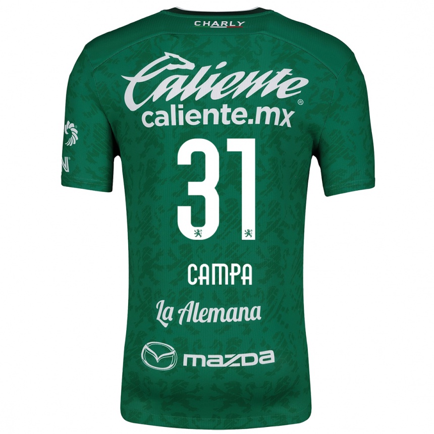 Hombre Fútbol Camiseta Marlyn Campa #31 Verde Blanco 1ª Equipación 2024/25 Argentina