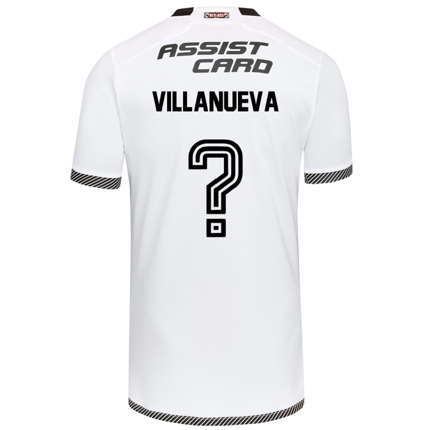 Hombre Fútbol Camiseta Eduardo Villanueva #0 Blanco Negro 1ª Equipación 2024/25 Argentina