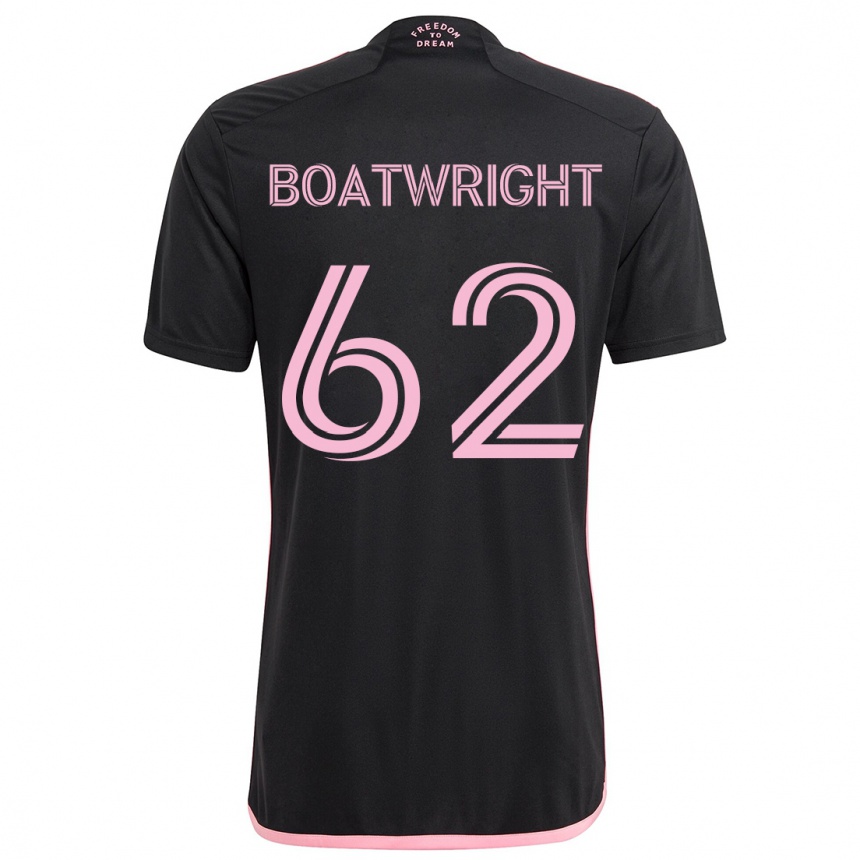 Hombre Fútbol Camiseta Israel Boatwright #62 Negro 2ª Equipación 2024/25 Argentina