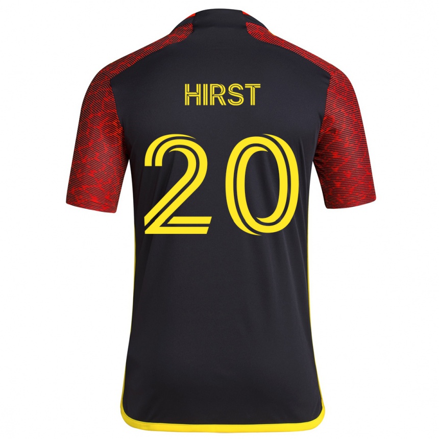 Hombre Fútbol Camiseta Sophie Hirst #20 Negro Rojo 2ª Equipación 2024/25 Argentina